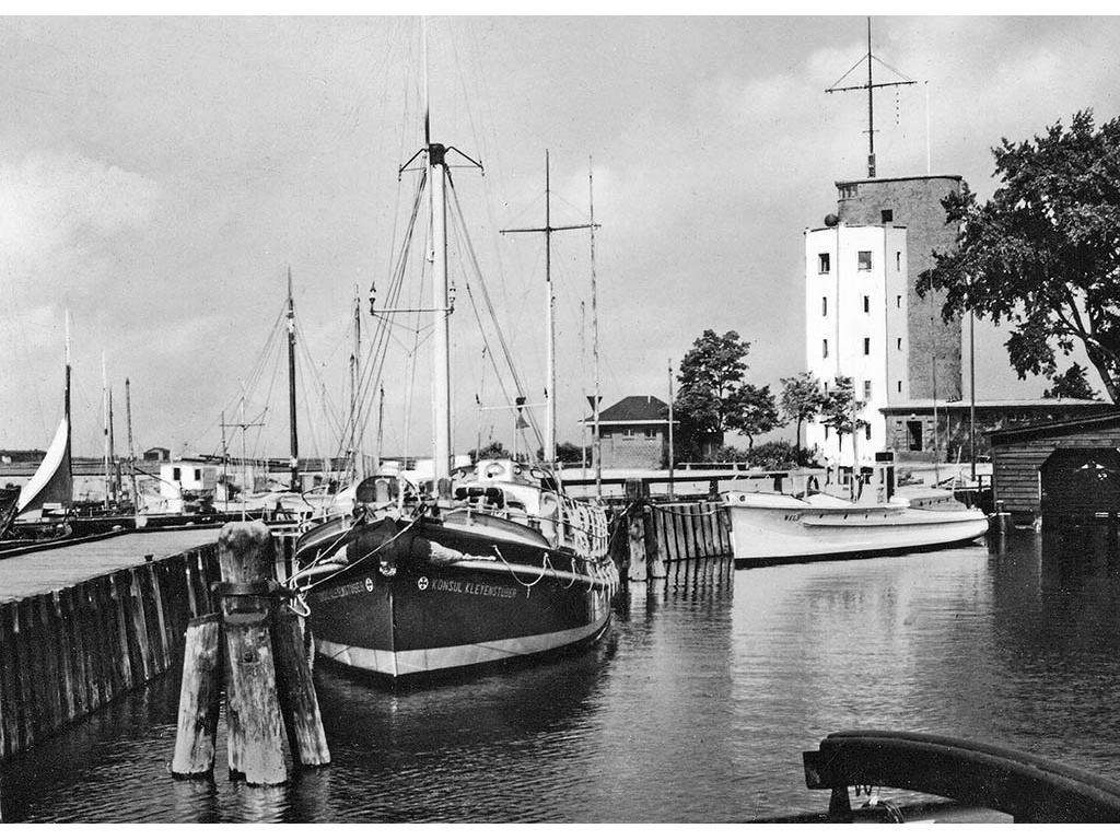 historische ansichtskarte nr  8  motorrettungsboot  konsul kleyenstueber